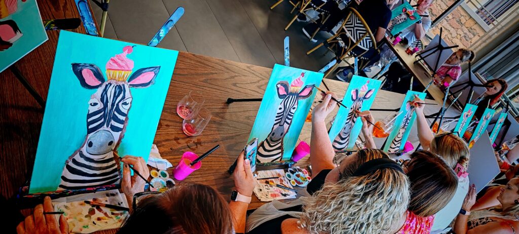 Sip and Paint KZN event by Minnette's Art